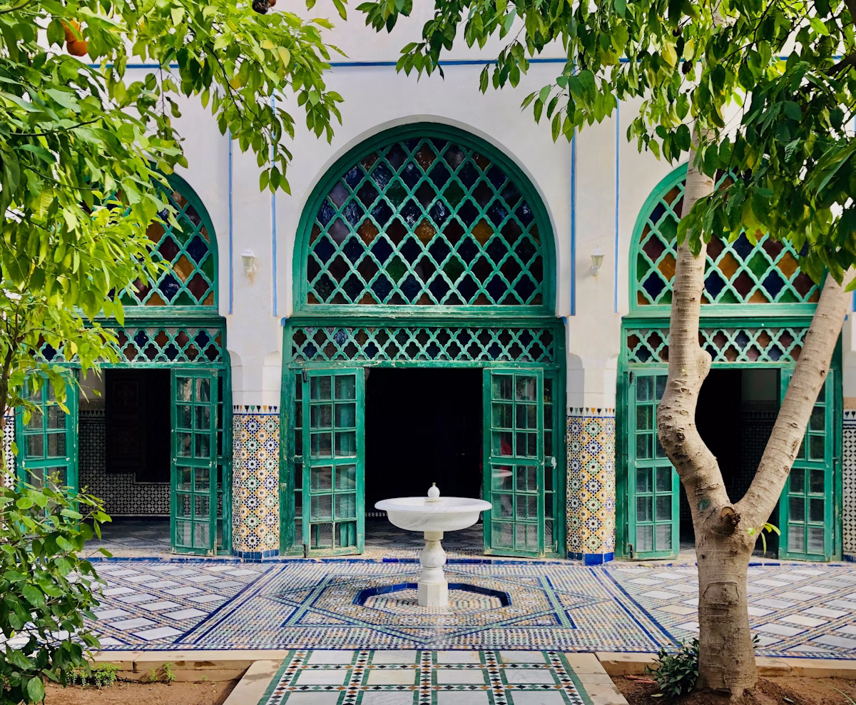 Cour intérieure élégante à Marrakech
